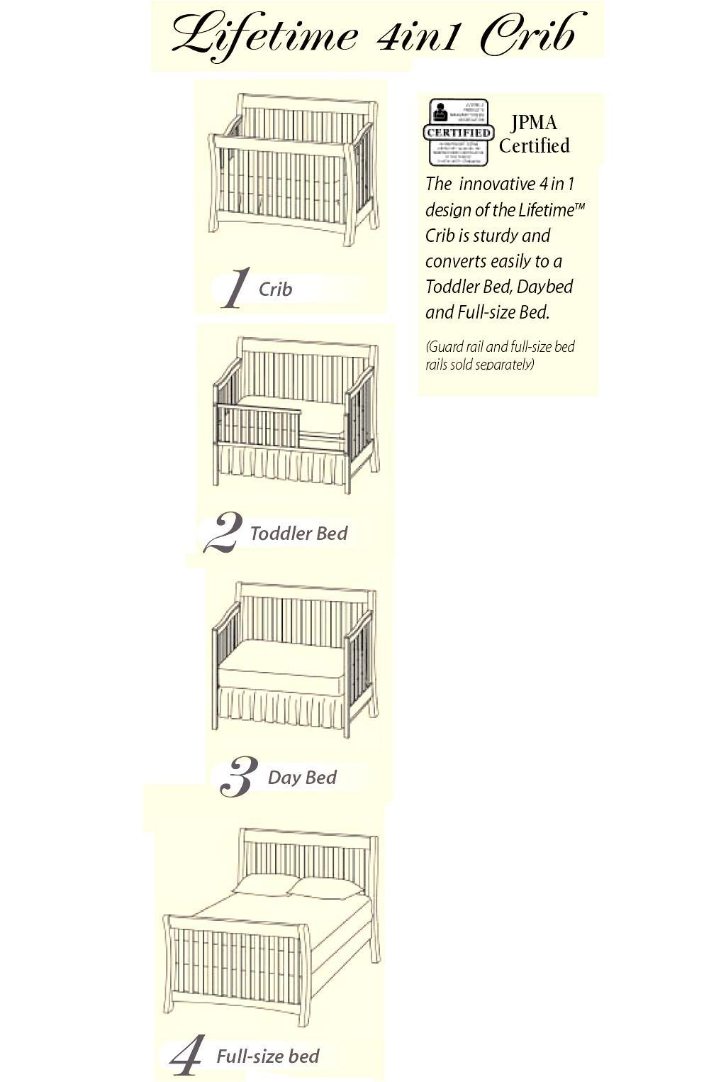 Munire crib conversion sales to full bed instructions